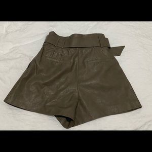 Zara | Shorts | Zara Brown Leather 